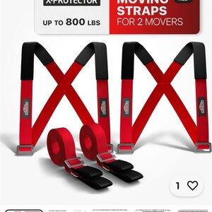 X-Protector Moving Straps - 2 Pairs - Lifting Straps for 2 Movers - Move